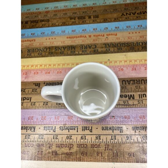 Vintage Morton Salt Coffee Cup Mug 1921 Logo When It Rains It Pours - Picture 2 of 10